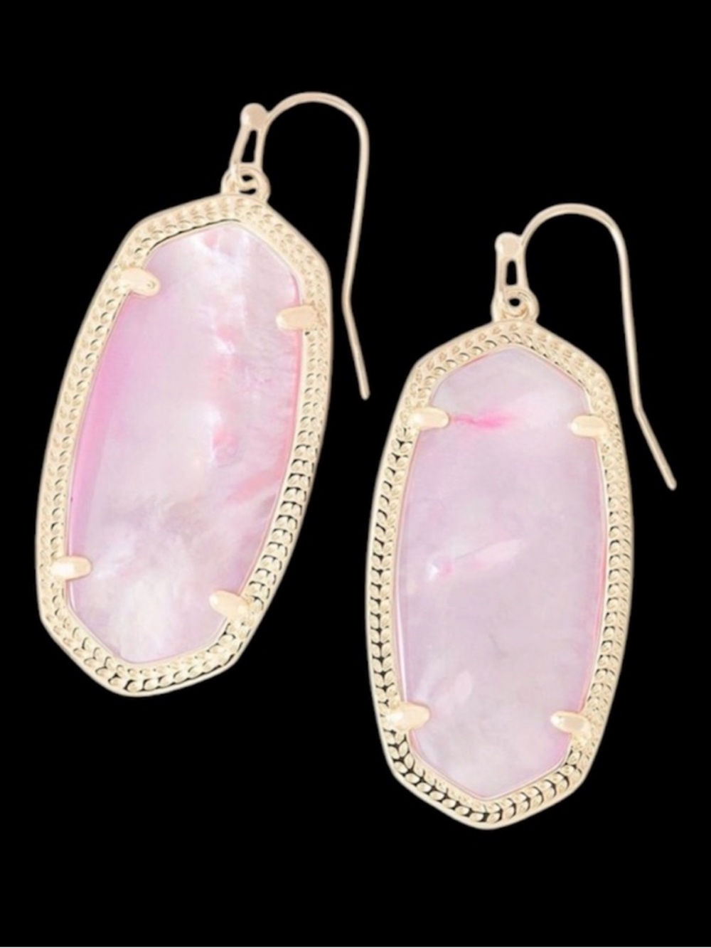 Kendra Scott Elle Gold Earrings in Blush Mother of Pearl